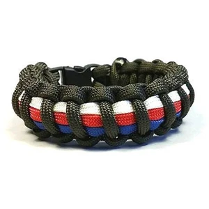 Cordell Paracord náramok Solomon trikolóry XL (20 - 21 cm)