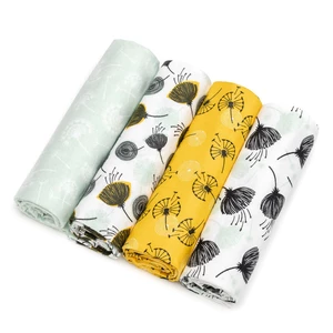 T-Tomi Cloth Diapers Dandelions látkové plienky 76x76 cm 4 ks