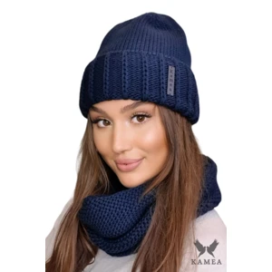 Set da donna Kamea Kamea_Set_Hat&Chimney_K.22.252.12_Navy_Blue