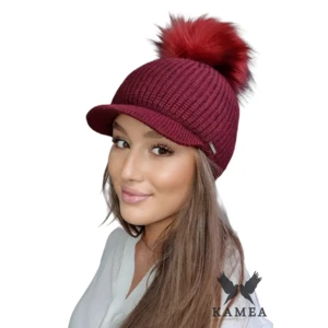 czapka damska Kamea Kamea_Hat_K.22.014.15_Claret