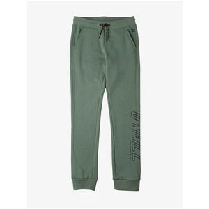 ONeill Zelené klučičí tepláky s nápisem O'Neill All Year Jogger Pants - Kluci