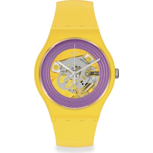 Swatch Purple Rings Yellow SO29J100