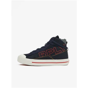 Dark Blue Kids Ankle Sneakers Replay - Girls