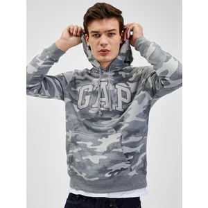 GAP Army Sweatshirt with logo and hood - Men