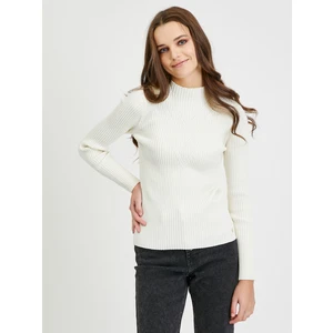 Cream Women's Ribbed Sweater Guess Rita - Women