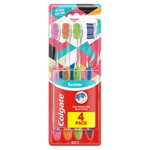 Colgate Twister Design Edition zubná kefka 4 ks