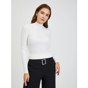 White women's ribbed sweater ORSAY - Ladies