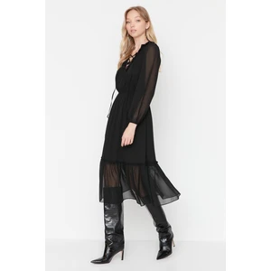 Trendyol Black Collar Detailed Dress