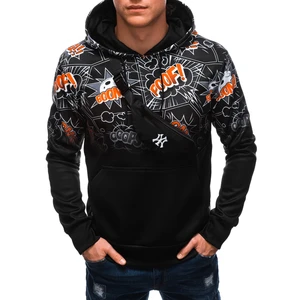 Bluza męska Edoti B1543/blackorange_120632