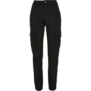 Women's utility trousers made of cotton twill black