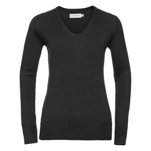 Women's knitted pullover with neckline V R710F 50/50 50% Cotton<br />
50% acrylic CottonBlend TM weave 12 275g