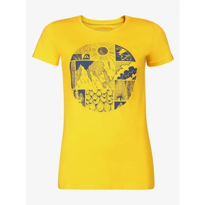 Women's T-shirt made of organic cotton ALPINE PRO ECCA spectra yellow variant pb