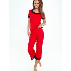 Pyjamas Eldar First Lady Aster kr/r S-XL red-black 033