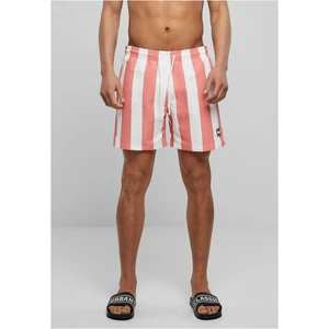 Patterned swim shorts palepinkbarstripe