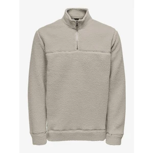 Men's Light Grey Sweatshirt ONLY & SONS Remy - Men