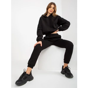 Black women's tracksuit with sweatshirt