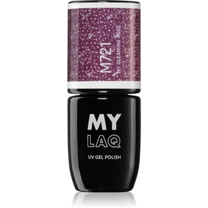 MYLAQ UV Gel Polish gelový lak na nehty odstín My Gleaming Rose 5 ml