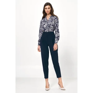 Nife Woman's Pants SD76 Navy Blue