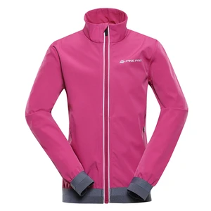 Kids softshell jacket ALPINE PRO TYCHO fuchsia red