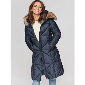 Giacca da donna PERSO PERSO_Coat_BLH211018FX_Navy_Blue