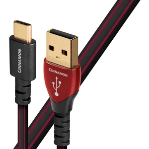 AudioQuest Cinnamon 1,5 m Fekete-Piros Hi-Fi USB-kábel