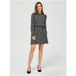 White-black dress with a small pattern Moodo - Women