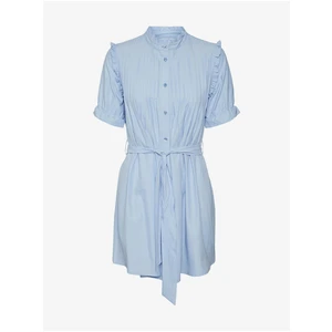 Light blue Ladies Shirt Dress Noisy May Frig - Women