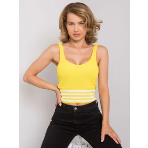 Women's yellow knitted top