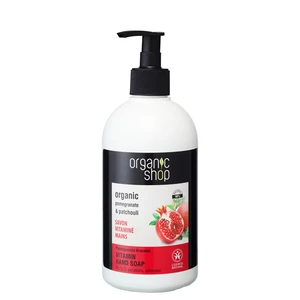 Organic Shop Organic Pomegranate & Patchouli pečující tekuté mýdlo na ruce s pumpičkou 500 ml