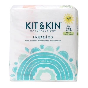 KIT & KIN eko plenky, velikost 1 (40 ks), 2-5 kg