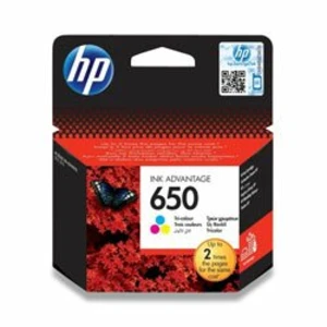 Cartridge HP No. 650, 200 stran - originální CMY (CZ102AE) Tříbarevné inkoustové kazety HP 650 vytváří vysoce kvalitní každodenní dokumenty a fotograf