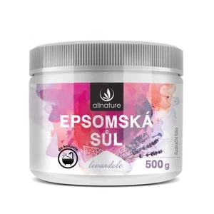 Allnature Epsomská sůl Lavender sůl do koupele 500 g