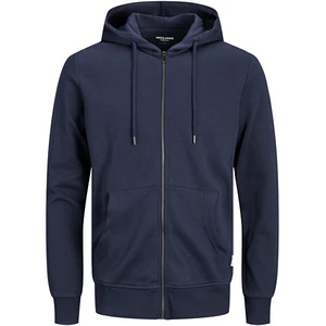 Jack&Jones PLUS Pánska mikina JJEBASIC SWEAT ZIP 12182493 Navy Blaze r 3XL