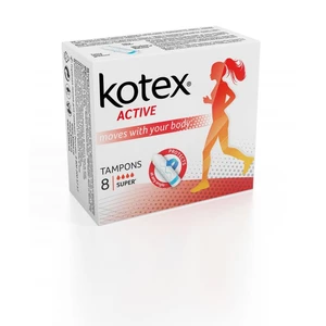 Kotex Tampony Active Super (Tampons) 8 ks