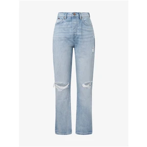 Světle modré dámské straight fit džíny Pepe Jeans Celyn - Dámské