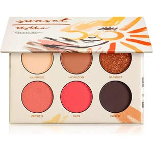 Pierre René Professional Palette paleta očních stínů odstín Sunset 6x1,3 g