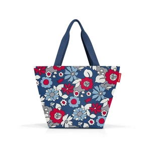 Nákupní taška přes rameno Reisenthel Shopper M Florist indigo