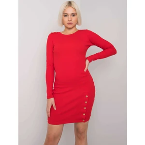 Red Aneeka RUE PARIS fitted dress