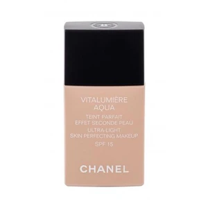 Chanel Vitalumière Aqua ultra ľahký make-up pre žiarivý vzhľad pleti odtieň 20 Beige SPF 15 30 ml