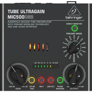 Behringer MIC500USB Mikrofon előerősítő