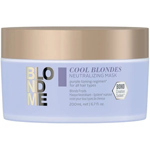 Schwarzkopf Professional BlondMe Cool Blondes Neutralizing Mask odżywcza maska do włosów siwych i platynowego blondu 200 ml