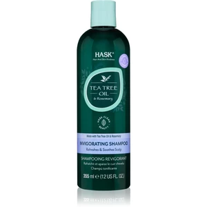HASK Tea Tree Oil & Rosemary osvěžující šampon pro suchou a svědící pokožku hlavy 355 ml