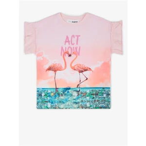 Pink Girls' T-Shirt Desigual Velez - Girls