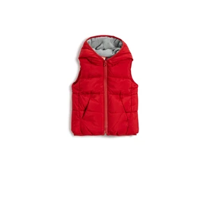 Koton Inflatable Vest with Hooded Fleece-Line Inner.