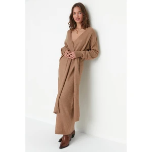 Dámske šaty Trendyol TWOAW21EL0260/camel