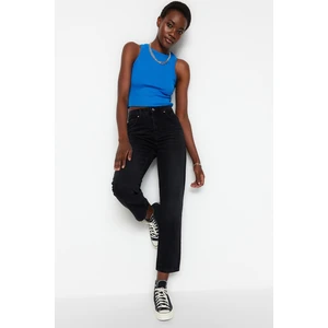 Trendyol Black High Waist Straight Jeans