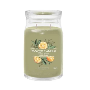 Yankee Candle Aromatická sviečka Signature sklo veľké Sage & Citrus 567 g