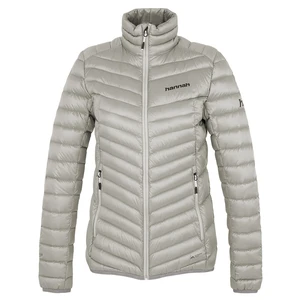 Women's light insulation down jacket Hannah AYLA light gray stripe