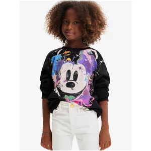 Černá holčičí mikina Desigual Mickey - Holky