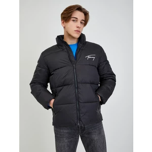 Tommy Jeans Signature Puffer Bunda Černá